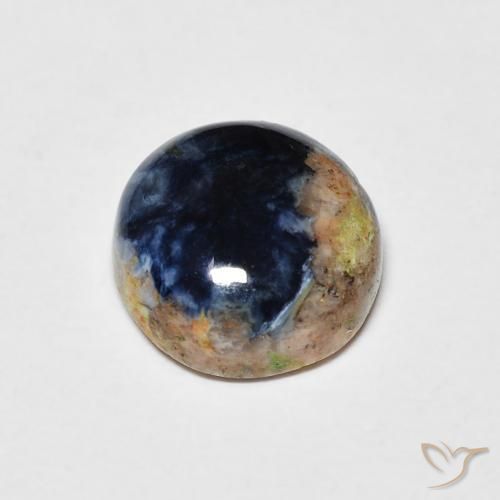 Pietersita Multicolor natural de 1.35 ct, Redondo, Opaco