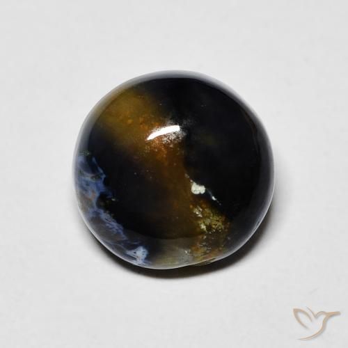 1.60ct Natural Multicolor Pietersita, Redondo, Opaco
