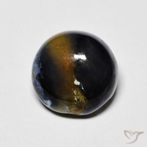 Pietersita Multicolor natural de 1.60 ct, Redondo, Opaco
