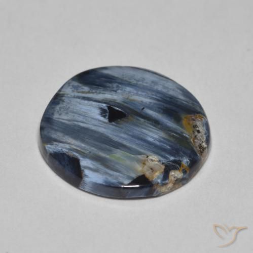 Pietersita Multicolor natural de 3.17 ct, Redondo, Opaco