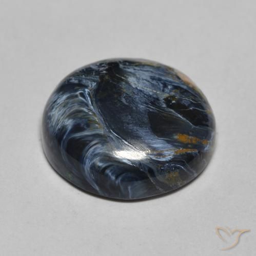 Pietersita Multicolor natural de 6.82 ct, Redondo, Opaco