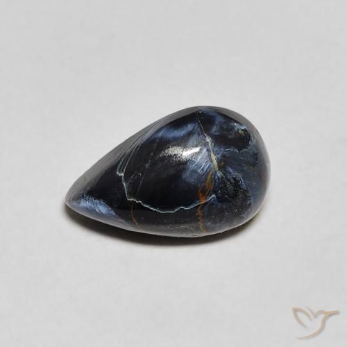 1.32ct Natural Multicolor Pietersita, En forma de pera, Opaco