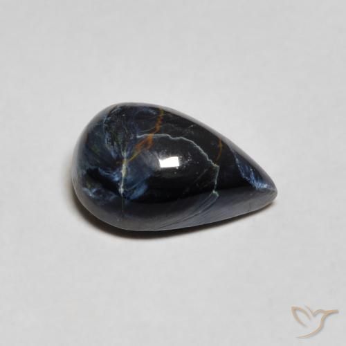 Pietersita Multicolor natural de 1.32 ct, En forma de pera, Opaco