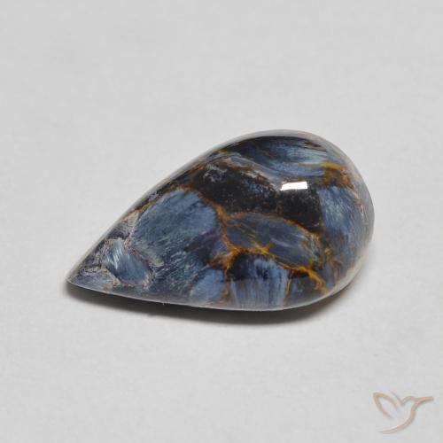 3.22ct Natural Multicolor Pietersita, En forma de pera, Opaco, Photo A