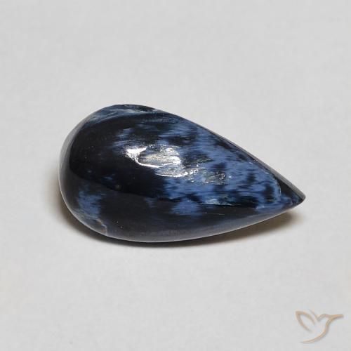 1.11ct Natural Multicolor Pietersita, En forma de pera, Opaco