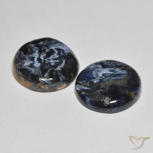 Gemas de Pietersita Multicolor natural de 6.75 ct, Redondo, Opaco