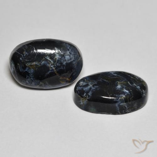 Gemas de Pietersita Multicolor natural de 6.76 ct, Ovalada, Opaco