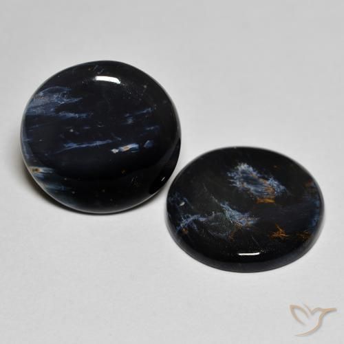 Gemas de Pietersita Multicolor natural de 10.36 ct, Redondo, Opaco
