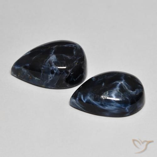 Gemas de Pietersita Multicolor natural de 10.54 ct, En forma de pera, Opaco