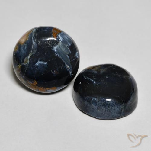 Gemas de Pietersita Multicolor natural de 11.10 ct, Redondo, Opaco