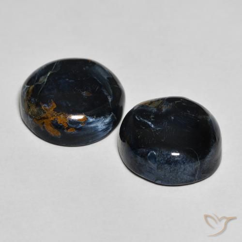 Gemas de Pietersita Multicolor natural de 11.10 ct, Redondo, Opaco
