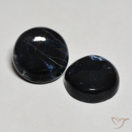 Gemas de Pietersita Multicolor natural de 6.34 ct, Redondo, Opaco
