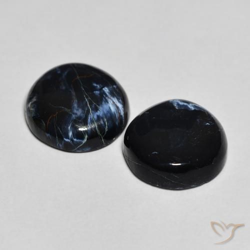 Gemas de Pietersita Multicolor natural de 6.34 ct, Redondo, Opaco