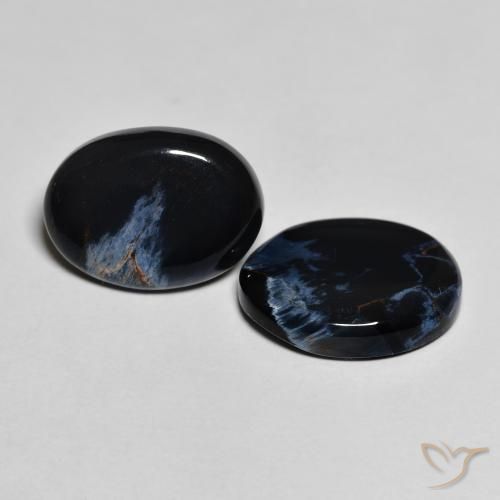 Gemas de Pietersita Multicolor natural de 9.73 ct, Ovalada, Opaco
