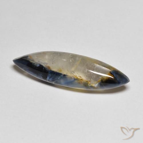 Pietersita Multicolor natural de 3.46 ct, Marquesa, Translúcido