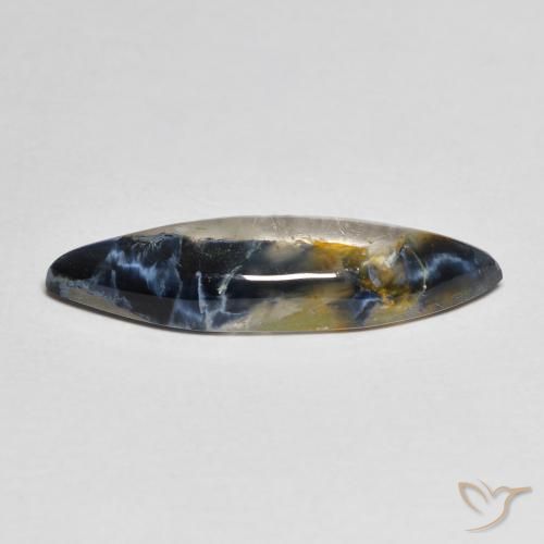 Pietersita Multicolor natural de 3.46 ct, Marquesa, Translúcido