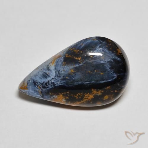 Pietersita Multicolor natural de 5.30 ct, En forma de pera, Opaco