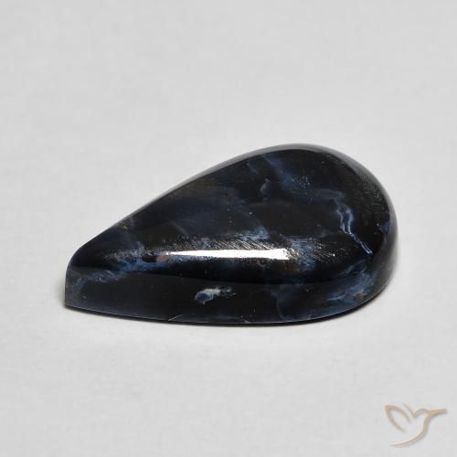Pietersita Multicolor natural de 4.48 ct, En forma de pera, Opaco