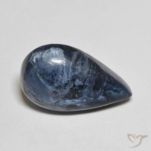 4.66ct Natural Multicolor Pietersita, En forma de pera, Opaco