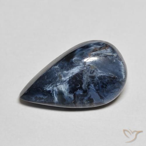 Pietersita Multicolor natural de 4.66 ct, En forma de pera, Opaco