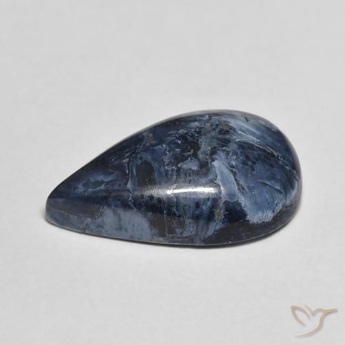 Pietersita Multicolor natural de 4.66 ct, En forma de pera, Opaco