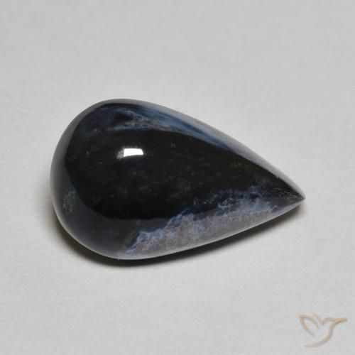 Pietersita Multicolor natural de 4.12 ct, En forma de pera, Opaco