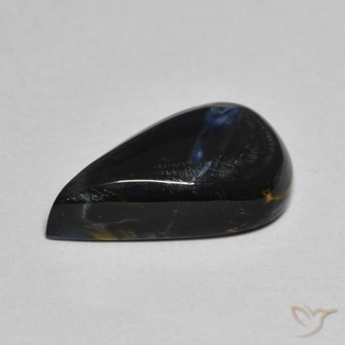 Pietersita Multicolor natural de 4.19 ct, En forma de pera, Opaco