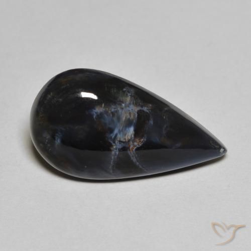 Pietersita Multicolor natural de 5.02 ct, En forma de pera, Opaco