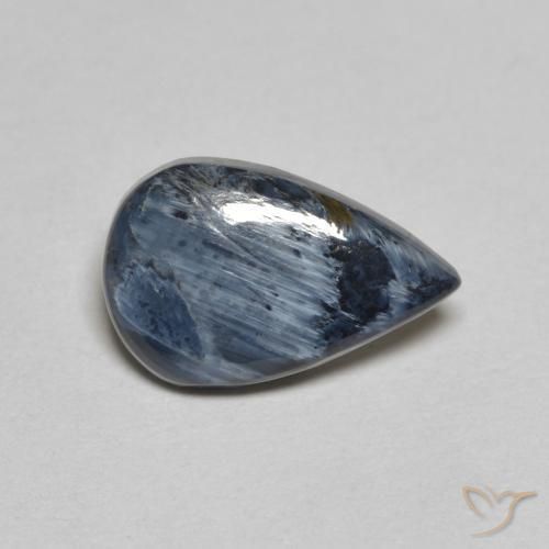 1.58ct Natural Multicolor Pietersita, En forma de pera, Opaco