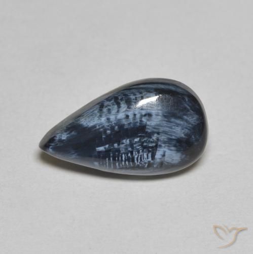 Pietersita Multicolor natural de 1.79 ct, En forma de pera, Opaco