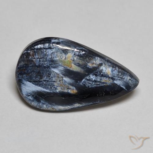 4.73ct Natural Multicolor Pietersita, En forma de pera, Opaco