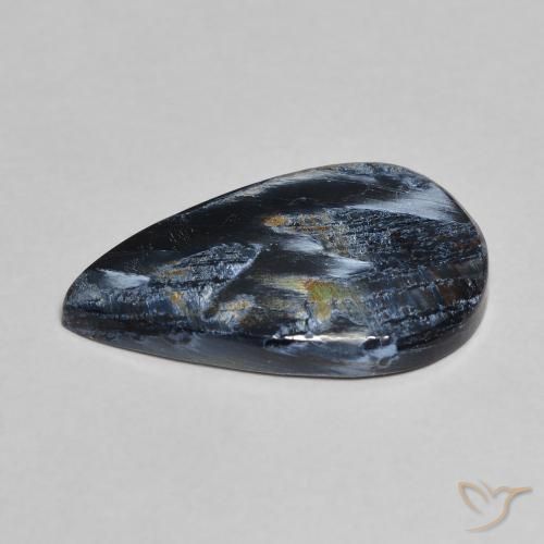 Pietersita Multicolor natural de 4.73 ct, En forma de pera, Opaco