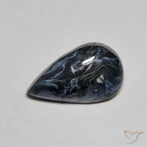 2.17ct Natural Multicolor Pietersita, En forma de pera, Opaco
