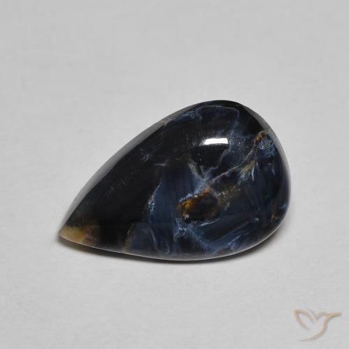 Pietersita Multicolor natural de 2.85 ct, En forma de pera, Opaco