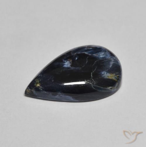 Pietersita Multicolor natural de 3.82 ct, En forma de pera, Opaco
