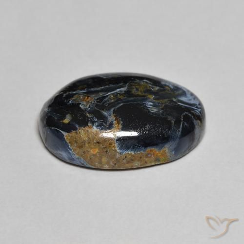 Pietersita Multicolor natural de 5.19 ct, Ovalada, Opaco