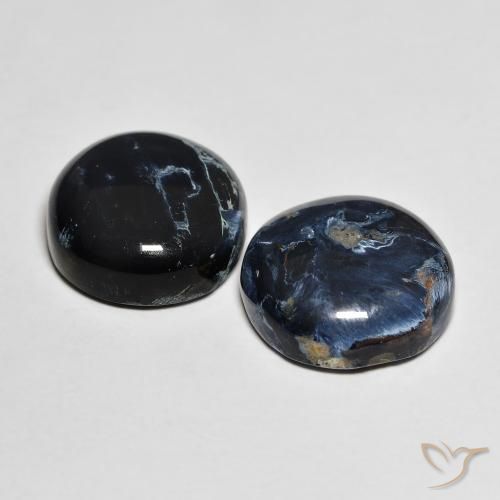 Gemas de Pietersita Multicolor natural de 13.96 ct, Redondo, Opaco
