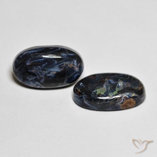 Gemas de Pietersita Multicolor natural de 7.73 ct, Ovalada, Opaco