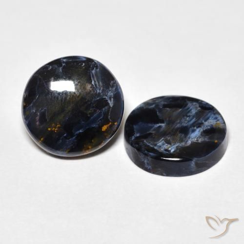 Gemas de Pietersita Multicolor natural de 7.55 ct, Redondo, Opaco