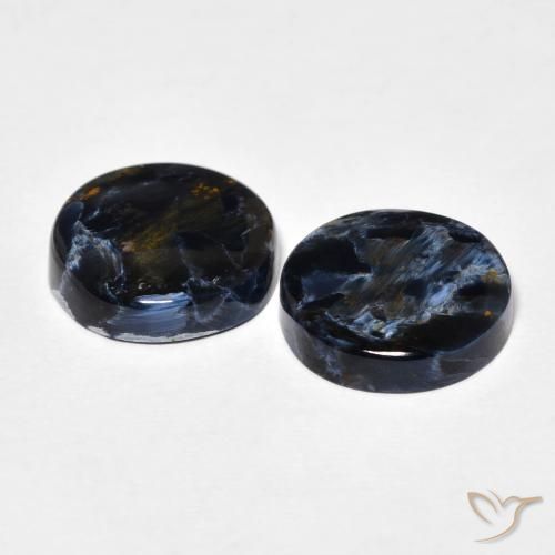 Gemas de Pietersita Multicolor natural de 7.55 ct, Redondo, Opaco
