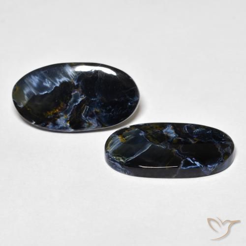 Gemas de Pietersita Multicolor natural de 10.74 ct, Ovalada, Opaco