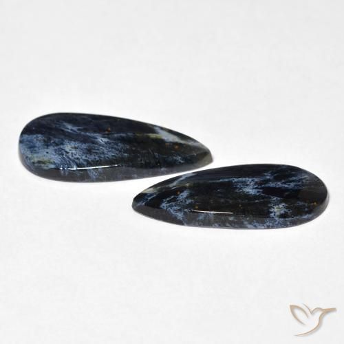 Gemas de Pietersita Multicolor natural de 5.76 ct, En forma de pera, Opaco