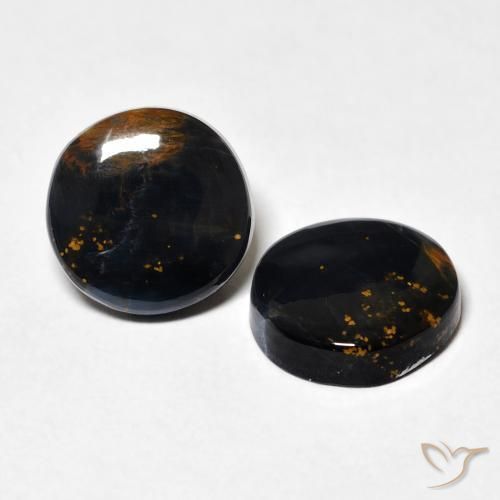 Gemas de Pietersita Multicolor natural de 6.42 ct, Redondo, Opaco