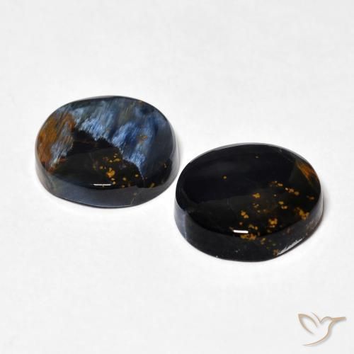 Gemas de Pietersita Multicolor natural de 6.42 ct, Redondo, Opaco