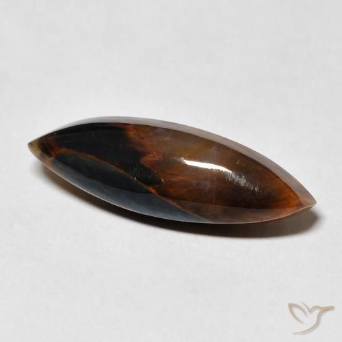 Pietersita Multicolor natural de 5.90 ct, Marquesa, Opaco