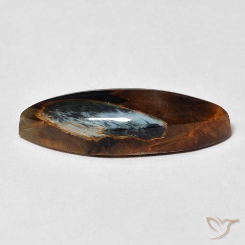 Pietersita Multicolor natural de 5.90 ct, Marquesa, Opaco