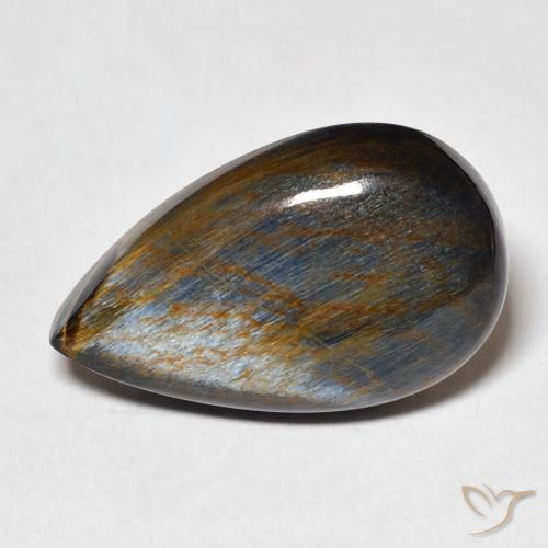 10.50ct Natural Multicolor Pietersita, En forma de pera, Opaco