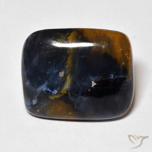 11.76ct Natural Multicolor Pietersita, Forma Cojín, Opaco