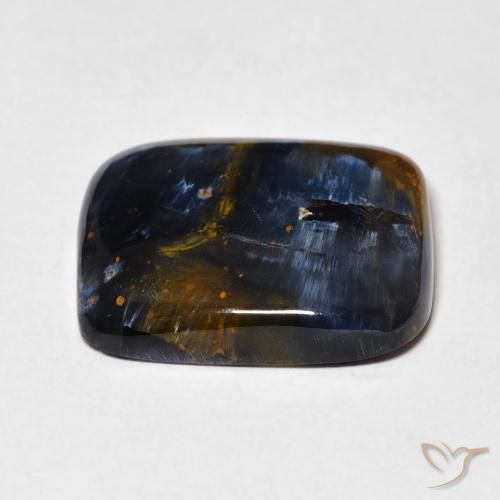 Pietersita Multicolor natural de 11.76 ct, Forma Cojín, Opaco