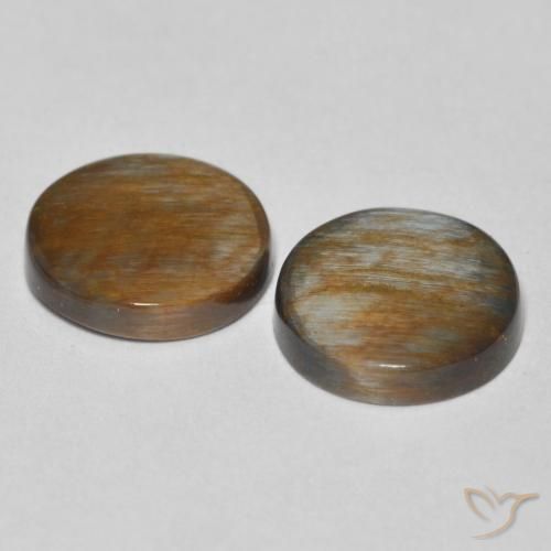 Gemas de Pietersita Multicolor natural de 5.03 ct, Redondo, Opaco